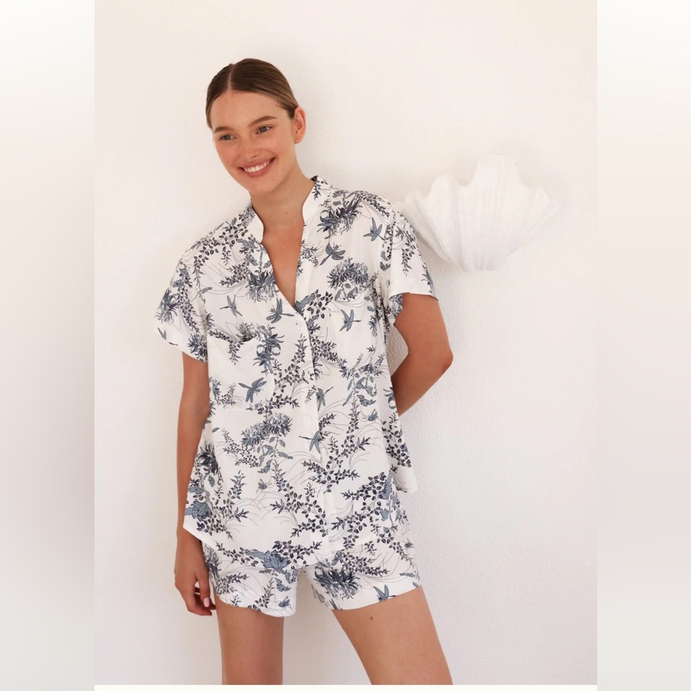 Maggie Pajama Set - Summer Toile